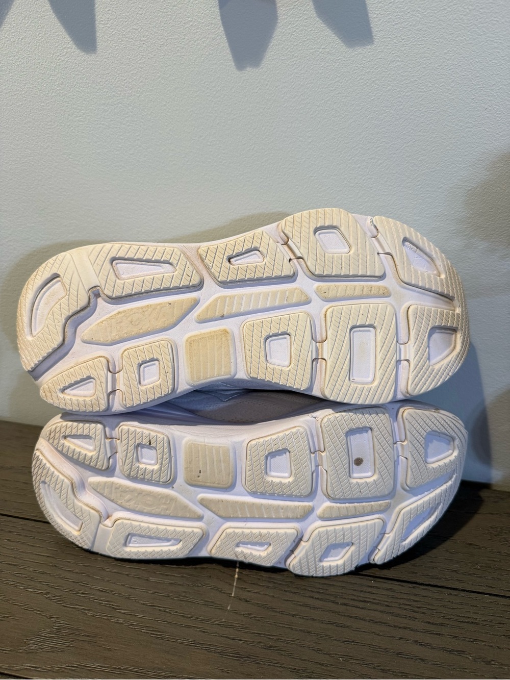 Hoka Women's White/Cream Lightweight Running Shoes - Picture 5 of 6